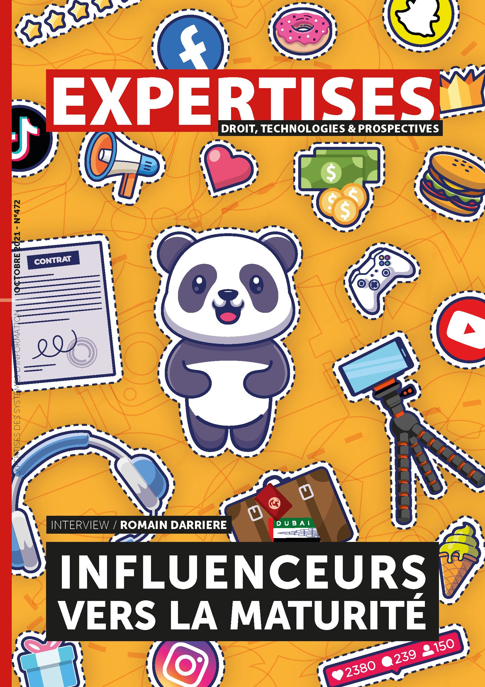 EXPERTISES N°472 - octobre 2021 - ROMAIN DARRIERE / INFLUENCEURS VERS LA MATURITÉ